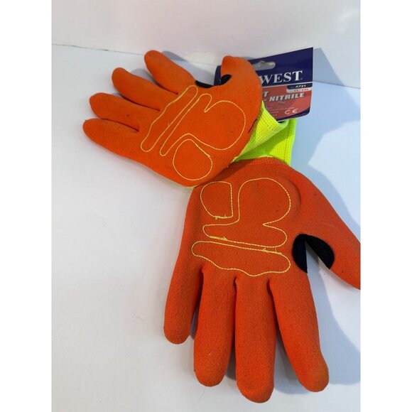 Portwest DX VHR Impact Gloves XXL Orange Green Black Ultimate Protection Cut Lev - Picture 4 of 5